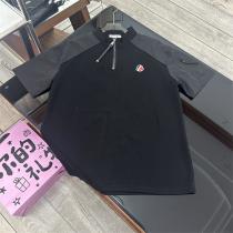 モンクレール コピー Tシャツ ジップアップデザイン シンプルエレガント ワンポイントロゴ MONCLER 