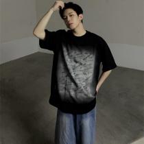 バレンシアガ コピー Tシャツ バックプリントグラデーション ロゴデザイン パリ トレンド BALENCIAGA