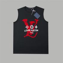ルイ・ヴィトン 偽物 タンクトップ 赤いロゴプリント デザイン カジュアルスタイル LOUIS VUITTON