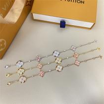 ルイヴィトン スーパーコピー ブレスレット モノグラムフラワー×クリスタルチャーム連結 LOUIS VUITTON