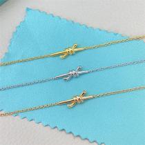 ティファニー スーパーコピー ブレスレット ノットバーシェイプチェーンデザイン細身バングル Tiffany&Co