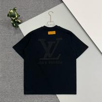 ルイヴィトン スーパーコピー エンボスLVロゴ入り クラシック クルーネック Tシャツ LOUIS VUITTON