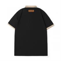 LOUIS VUITTON コピー クラシックバイカラーデザイン LVロゴ ワッペン付き ポロシャツ ルイヴィトン