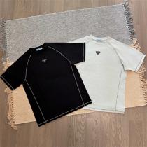 PRADA スーパーコピー クールタッチ機能付き三角ロゴパッチテクニカルTシャツ プラダ