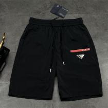 新登場 PRADA コピー 三角ロゴパッチ付きテクニカルショートパンツ プラダ