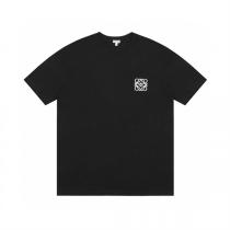 ロエベ コピー アナグラムロゴ刺繍入り クラシック ラウンドネック 半袖 Tシャツ LOEWE