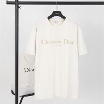 DIOR コピー クラシックロゴ刺繍 クルーネック ショートスリーブTシャツ ディオール