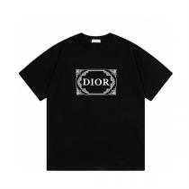 ディオール スーパーコピー バロックフレームロゴプリント クラシックコットンTシャツ DIOR