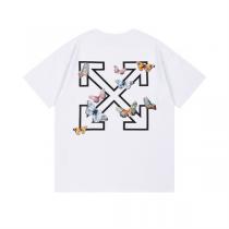 Off-White スーパーコピー Tシャツ バタフライ×アローズロゴ グラフィックプリント オフホワイト