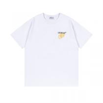 Off-White スーパーコピー Tシャツ ハンドドロースタイル アローバックプリント＆ミニロゴ オフホワイト