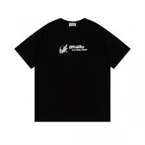 オフホワイト コピー Tシャツ クロコダイルグラフィック×WHTロゴ バックプリントデザイン Off-White