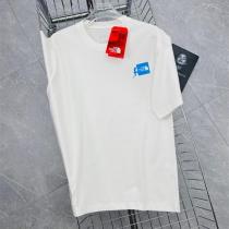  ザノース・フェイス 偽物 Tシャツ バック縦ロゴ “NEVER STOP EXPLORING” デザイン ザノース・フェイス