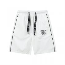 Gucc1 スーパーコピー ハーフパンツ ドローストリングロゴ×モノトーンラインデザイン Gucc1