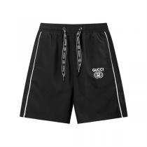 Gucc1 スーパーコピー ハーフパンツ ドローストリングロゴ×モノトーンラインデザイン Gucc1