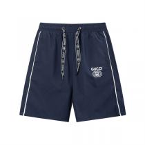 Gucc1 スーパーコピー ハーフパンツ ドローストリングロゴ×モノトーンラインデザイン Gucc1