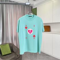 ルイヴィトン スーパーコピー トランプエース ハートモチーフ クルーネック Tシャツ LOUIS VUITTON