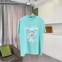 LOUIS VUITTON スーパーコピー プリント クルーネック Tシャツ アートキャラクター風 ルイヴィトン
