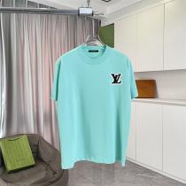 LOUIS VUITTON 偽物 シンプルロゴワッペン クルーネック Tシャツ ブラック モノトーン ルイヴィトン