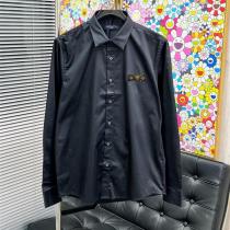 LOUIS VUITTON コピー モノグラムラインアクセント 長袖ドレスシャツ ミニマルクラシック ルイヴィトン