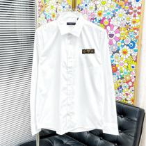 LOUIS VUITTON コピー モノグラムラインアクセント 長袖ドレスシャツ ミニマルクラシック ルイヴィトン