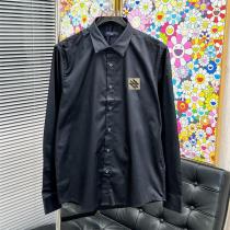  LOUIS VUITTON コピー ダミエタグロゴパッチ 長袖ドレスシャツ モードエレガンス ルイヴィトン