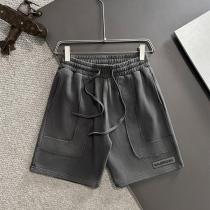 バレンシアガ 偽物 ハーフパンツ ラベルロゴ付きフリンジ カジュアルショーツ BALENCIAGA