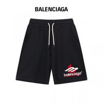 BALENCIAGA コピー ハーフパンツ スポーティロゴプリント カジュアルショーツ バレンシアガ