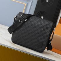  LOUIS VUITTON コピー ショルダーバッグ ダミエ・インフィニ オールブラック メッセンジャー ルイヴィトン