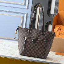 LOUIS VUITTON スーパーコピー トートバッグ ダミエ・エベヌ ジップ付きショッパー ルイヴィトン