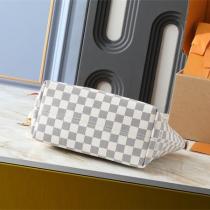 LOUIS VUITTON スーパーコピー トートバッグ ダミエ・エベヌ ジップ付きショッパー ルイヴィトン