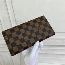  ルイヴィトン コピー 財布 ダミエエベヌ コンパクトロングウォレット シンプルライン LOUIS VUITTON
