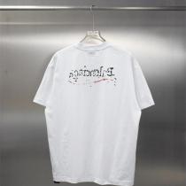 バレンシアガ スーパーコピー トリコロールウェーブ刺繍ロゴTシャツ カジュアルモード BALENCIAGA