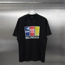 BALENCIAGA 偽物 マルチロゴパネルデザインTシャツ カラーブロックモチーフ 2色展開 バレンシアガ