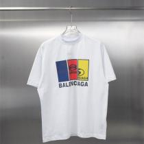 BALENCIAGA 偽物 マルチロゴパネルデザインTシャツ カラーブロックモチーフ 2色展開 バレンシアガ