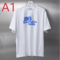 BALENCIAGA 偽物 スプレーペイントロゴTシャツ グラフィティ風デザイン ホワイトコットン バレンシアガ