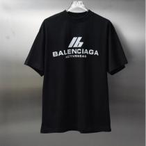 バレンシアガ スーパーコピー アクティブウェアロゴTシャツ スポーツモード ブラック＆ホワイト BALENCIAGA