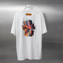 LOUIS VUITTON スーパーコピー アートペイントパターンTシャツ カラフル抽象 ブラック＆ホワイト ルイヴィトン