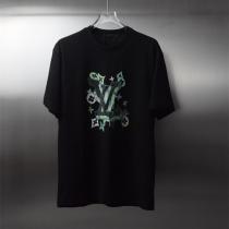  ルイヴィトン コピー モノグラムペイントアートTシャツ グラフィティLVロゴプリント 3色展開 LOUIS VUITTON