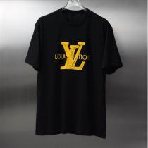  LOUIS VUITTON 偽物 イエローLVビッグロゴTシャツ モノグラムモチーフ カジュアルスタイル ルイヴィトン