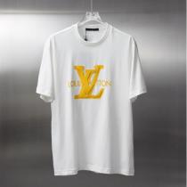  LOUIS VUITTON 偽物 イエローLVビッグロゴTシャツ モノグラムモチーフ カジュアルスタイル ルイヴィトン