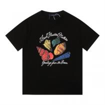 LOUIS VUITTON コピー シェルモチーフプリントTシャツ マリンテイストデザイン 前後アート入り ルイヴィトン