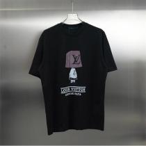 レア LOUIS VUITTON コピー アーティストコラボプリントTシャツ プレミアム キャラクター入り ルイヴィトン