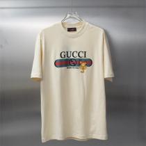 Gucc1 コピー タイガープリントロゴTシャツ MADE IN ITALY Gucc1風 カジュアル半袖 Gucc1
