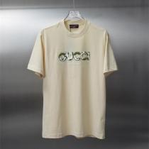  新着 Gucc1 偽物 グラフィックロゴTシャツ パロディ風 A.B.C.デザイン 半袖 クルーネック Gucc1