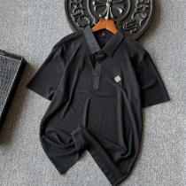 プラダ 偽物 ポロシャツ 三角ロゴ刺繍入り 高級通気メッシュ素材 ラグジュアリーモード PRADA