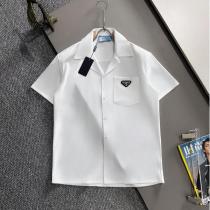 プラダ スーパーコピー オープンカラーシャツ＆ショーツセット 上質シルエット半袖上下セット PRADA 