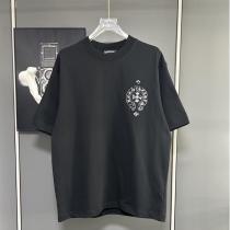 クロムハーツ スーパーコピー Tシャツ 英字ロゴバックプリント半袖 クルーネックスタイル CHROME HEARTS