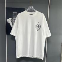 クロムハーツ スーパーコピー Tシャツ 英字ロゴバックプリント半袖 クルーネックスタイル CHROME HEARTS