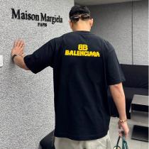 バレンシアガ コピー Tシャツ ピクセルロゴプリントデザイン 半袖トップス 2色展開 プレミアム BALENCIAGA