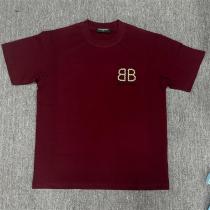 希少 BALENCIAGA コピー Tシャツ ロープロゴ刺繍 バックプリント半袖 2色展開 快適 バレンシアガ